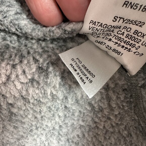 Patagonia Better Sweater Nickel Forge Grey 1/4 Zip Pullover Mens Size Small - Picture 11 of 11